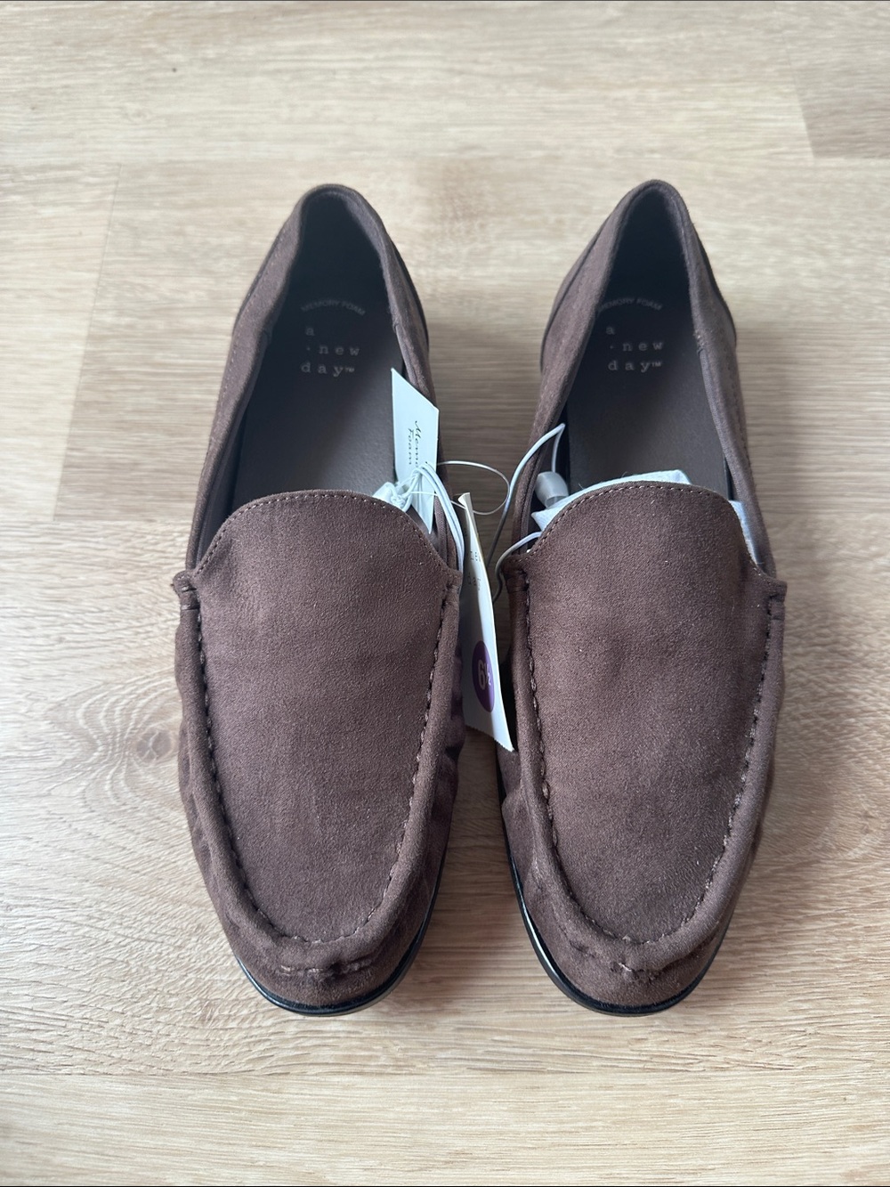 Women's Brown Suede Slip-On Loafers